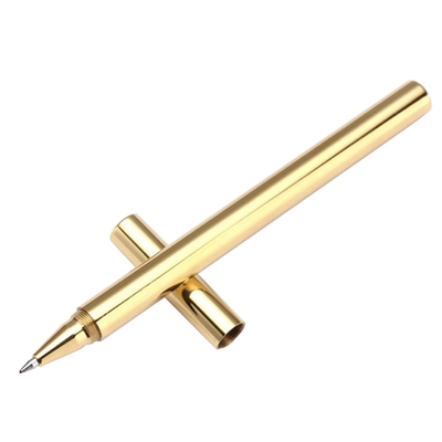 黄铜笔复古纯铜笔壳金属笔杆重手感中性签字礼品广告定制免费刻字