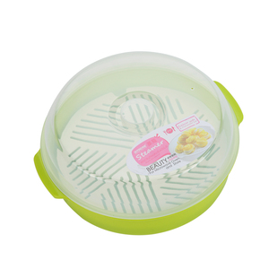 实宝微波炉蒸笼专用器皿用品蒸包子馒头厨房圆形方形蒸鱼蒸饭蒸屉