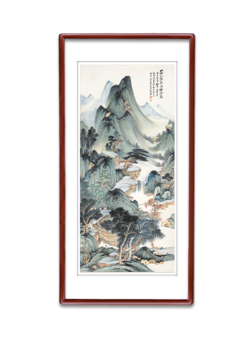 张大千装饰画国画挂画山水画