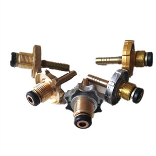 液化气手轮煤气导气管接头煤气钢瓶手轮喷火枪烧毛枪接头铜配件头