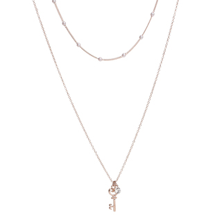 99克拉夏日浅金色叠戴风气质长款颈链两条装可单戴低调又大方女WS