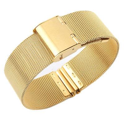 nomos诺莫斯金属手表带男女超薄米兰钢带诺莫斯不锈钢带精钢网带