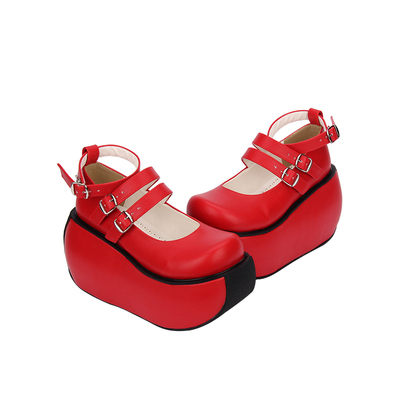 厚底新款大卷lolita女鞋