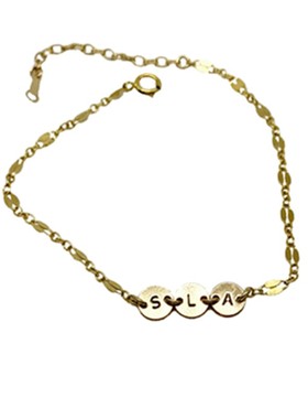 原创包金925银可调节手链