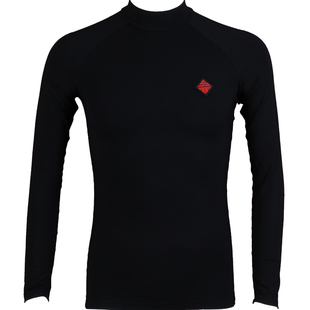 男士舞蹈服上衣摩登舞长袖圆领高领新款拉丁舞服男成人国标舞练功