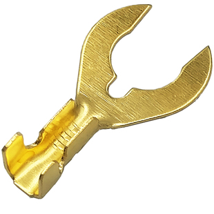 汽车鱼叉Y接地片搭铁冷压接线端子线鼻子U叉形电线接头五金螃蟹脚