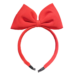 网红发箍仙女头箍发卡发饰在逃白雪公主红色大蝴蝶结发夹压发头饰