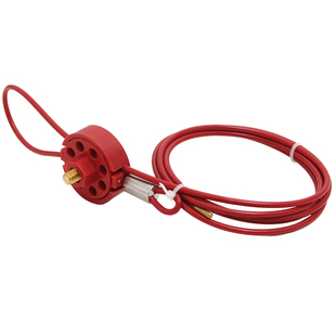 2M轮式缆绳锁不锈钢缆隔离专业设备停工检修上锁安全锁具挂锁L31