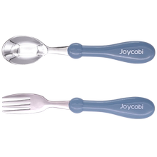 joycobi不锈钢套装宝宝学吃饭勺子1