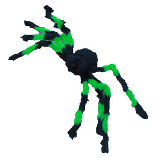 万圣节酒吧ktv鬼屋娱乐场所场景装扮道具毛绒大蜘蛛网装饰蜘蛛棉