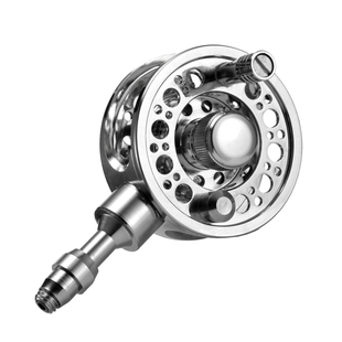 中通轮 内走线台钓竿改中通竿带卸力全金属DIY渔轮中通过线轮特价