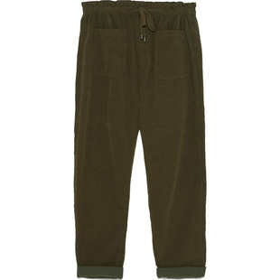 裤子女宽松韩版ulzzang灯心绒裤直筒复古百搭za5854021休闲裤高腰