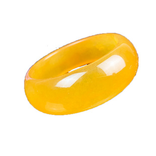 玉手镯 新疆和田产手镯金丝玉石英岩玉黄玉手镯加宽加厚手镯