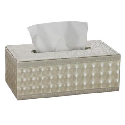 丽然皮革简约欧式可爱车用纸巾盒