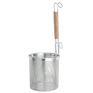 不锈钢麻辣烫漏勺煮面漏勺过滤网米线捞面勺大漏勺漏网冲孔粉篱