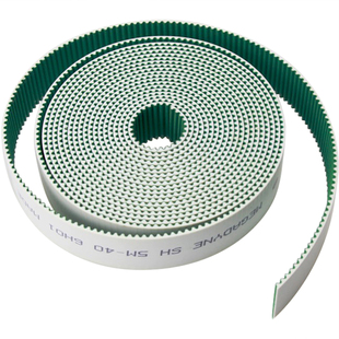 进口绣花机框架皮带绿布钢丝皮带开口同步带5M大象绣配