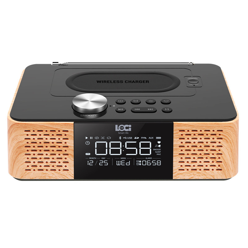 朗技H200蓝牙音箱FM收音机白噪音自然界伴睡定时开关多功能立体音