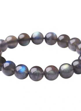 冰种拉长石水晶饰品礼物单圈手串