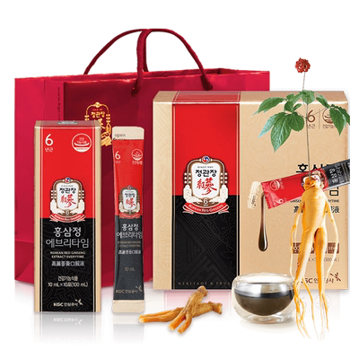 韩国正官庄6年根高丽参红参浓缩红参液滋补10ml*30包非官方旗舰店