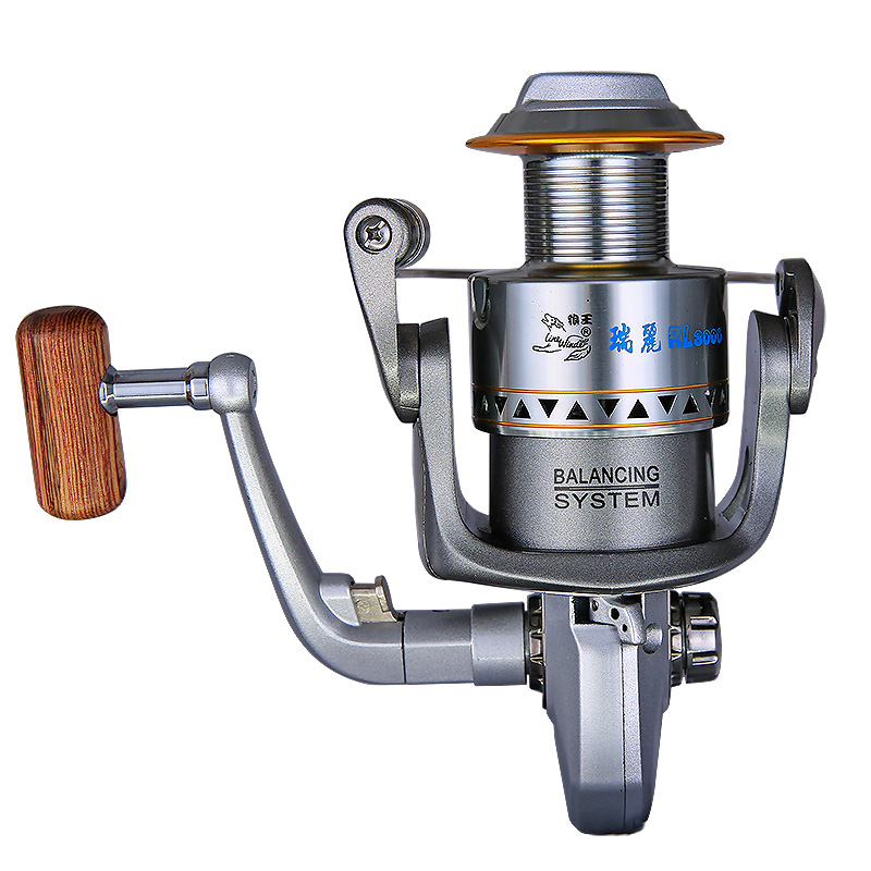 狼王纺车轮鱼轮无间隙渔轮鱼线轮正品全金属线杯远投海竿路亚瑞丽