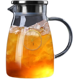 冷水壶玻璃家用耐热高温凉水杯加厚防爆大容量凉白开水壶茶壶套装