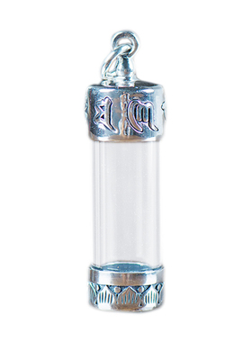 可打开装东西纯银透明符管嘎乌盒