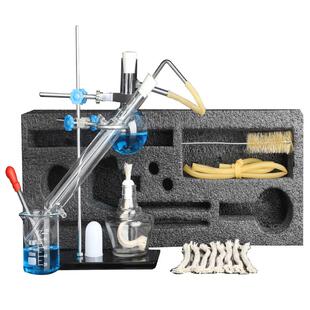 华金小号蒸馏套装化学教学器材试管冷凝管支架玻璃器皿等实验室仪器用品