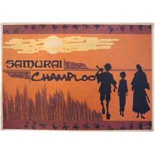 混沌武士 漫画动漫牛皮纸海报咖啡厅宿舍酒吧相框装饰画