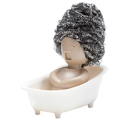 peleg美女创意风钢丝球沥水架