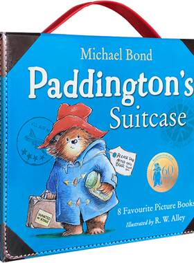 原版 Paddington Suitcase 小熊帕丁顿8本礼品套装 纪念合集故事书 at the zoo,palace,artist,busy day  帕丁顿熊2 电影版