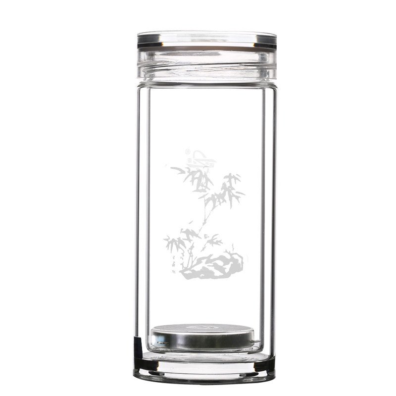 诺亚保温高档商务水晶双层玻璃杯