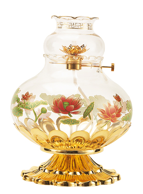 防风供佛液体心经寺庙酥油灯