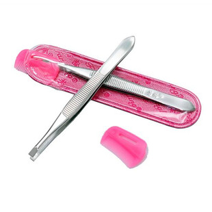 芳龄眉夹镊子老牌眉夹粉刺夹平口镊子斜口眉夹粉刺细胞夹送眉梳