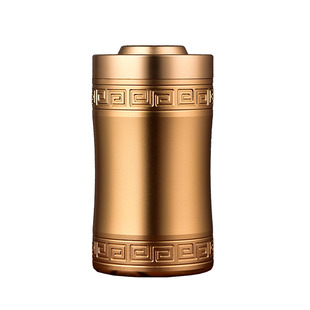 班意 旅行茶叶罐便携式茶叶罐小号铝合金茶叶罐密封罐金属储物罐