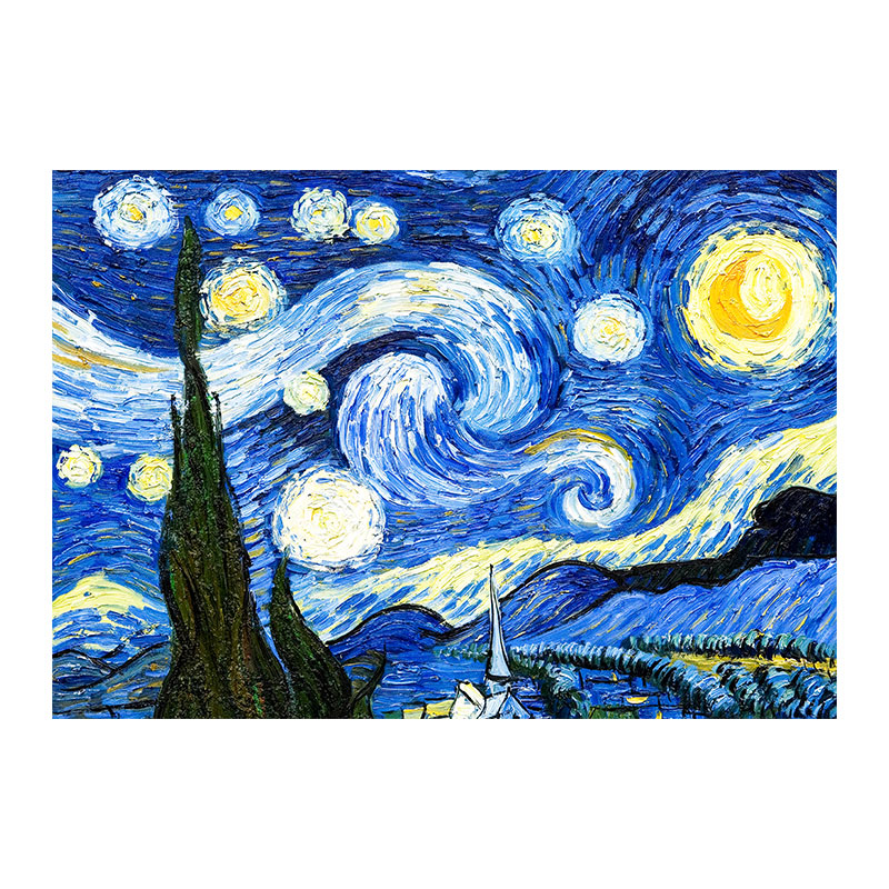 世界名画海报梵高莫奈客厅大尺寸