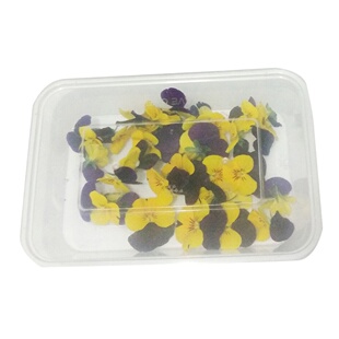 【老一生鲜】新鲜三色堇100朵左右/盒 西餐摆盘装饰三色花