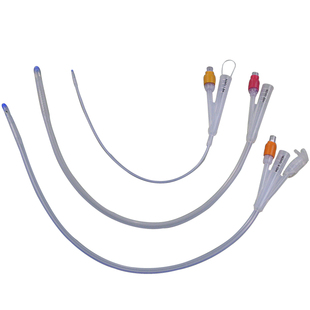 双腔导尿管硅胶三腔膀胱冲洗塞子儿童导丝6号8号30天男用女用