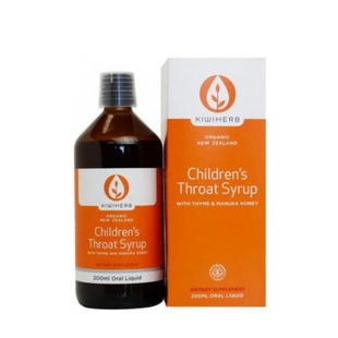 新西兰代购直邮Kiwiherb百里香麦卢卡蜂蜜婴幼儿童糖浆200ml