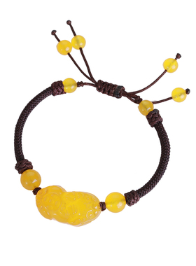 纯然饰品黄玛瑙招财貔