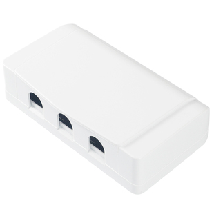 奥柯朗 118型三位防水罩盖九孔插座防水盒浴室卫生间开关盒防溅盒