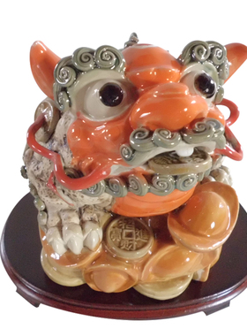 陶瓷石湾公仔金蟾风水礼物工艺品