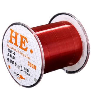 HE500米鱼线主线子线德国进口路亚钓鱼线透明超强拉力尼龙线渔线