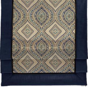 圣奇尼美式罗马帘波西米亚风地中海窗帘蓝色窗帘罗马帘升降帘卷帘