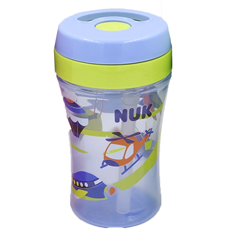 nuk德国婴儿防漏300ml吸管杯