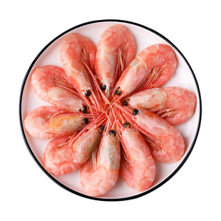 俄罗斯进口马加丹虾 北极甜虾冰虾 纯野生熟冻 即食带籽 2斤装