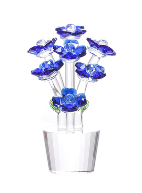 家居水晶花卉摆件玫瑰闺蜜化妆台