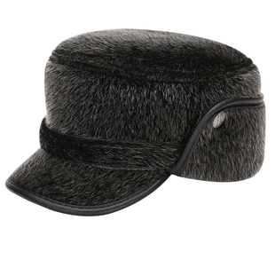 加厚加绒男士帽子秋冬季中老年保暖防风护耳帽冬天爸爸爷爷老人帽