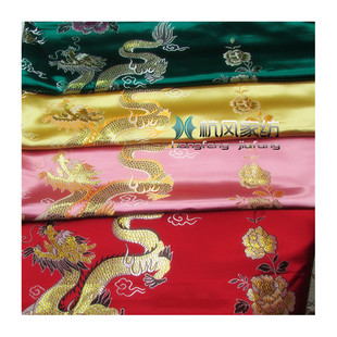 杭州丝绸被面软缎结婚绸缎真丝质感婚庆床品金线织锦缎被套罩