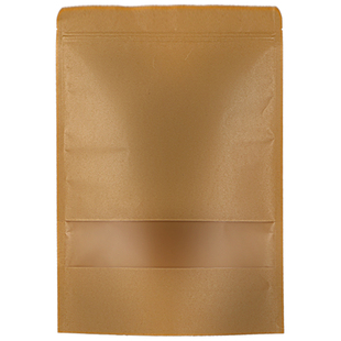 牛皮纸自封袋自立袋专版定制logo食品自封袋牛皮纸环保干果试装袋