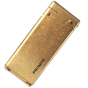 百诚新品百诺C007Y纯铜超薄煤油打火机个性复古砂轮全铜机芯刻字